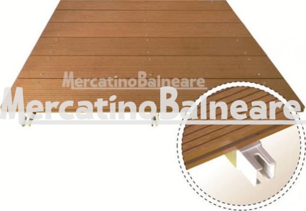 Pedana in wpc-legno composito + alluminio