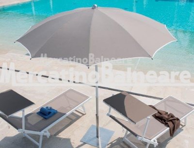 Ombrellone in alluminio classico senza panta