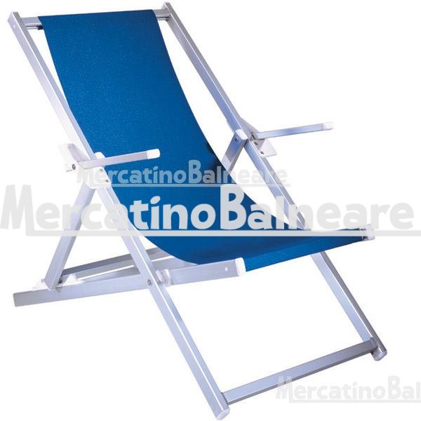 Sdraio in alluminio da spiaggia professionale