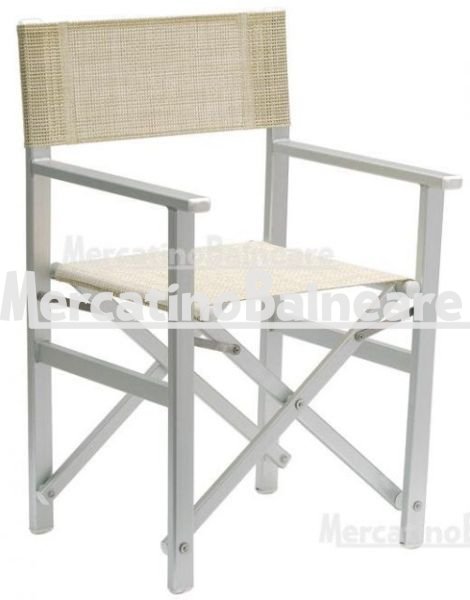 Sedia regista in alluminio