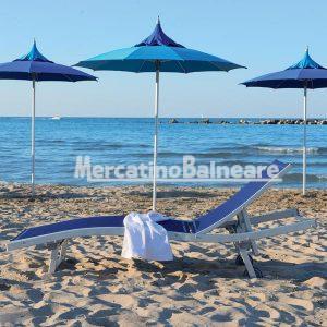 Lettino in alluminio 909 Modello Onda