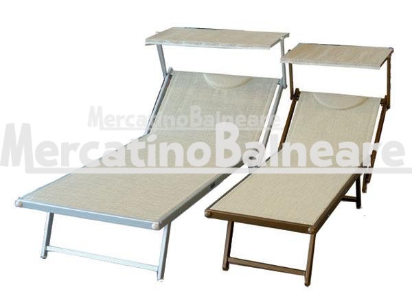 Lettino prendisole alluminio VIP