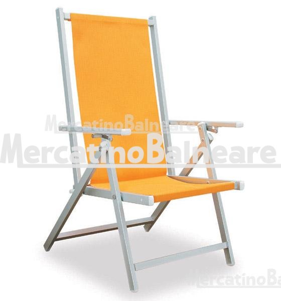 Poltrona in alluminio modello Marinella