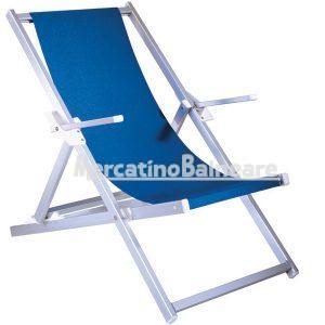 Sdraio in alluminio da spiaggia professionale
