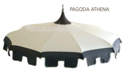 Ombrellone in alluminio pagoda Charleston - immagine 3