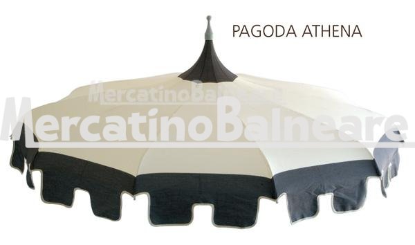 Ombrellone in alluminio pagoda Charleston - immagine 3