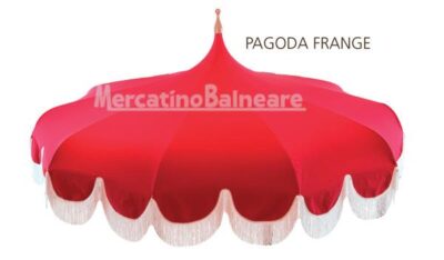 Ombrellone in alluminio pagoda Charleston - immagine 2