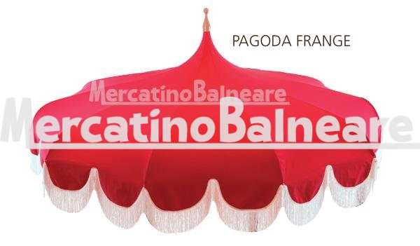 Ombrellone in alluminio pagoda Charleston - immagine 2