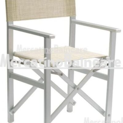 Sedia regista in alluminio