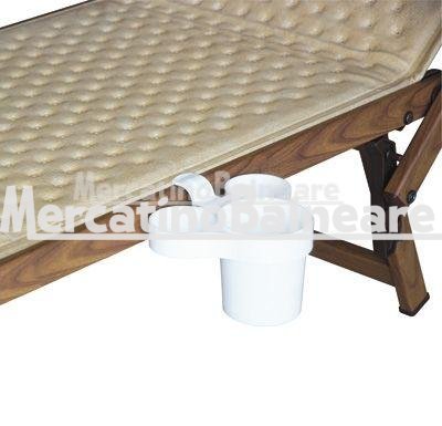 Portabottiglie/lattine/bicchieri per Lettino