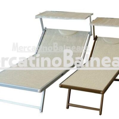 Lettino prendisole alluminio VIP