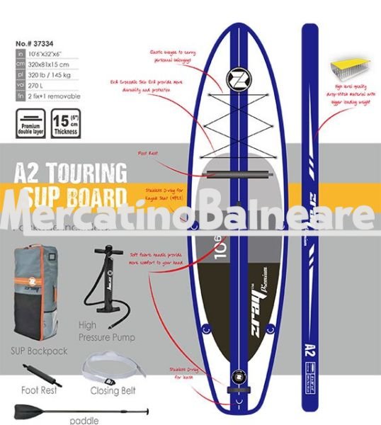 Touring SUP board A2-No 37334 10FT6IN thinkness 6in - immagine 2