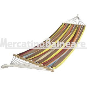 Amaca per 1 persona, con barre di legno
