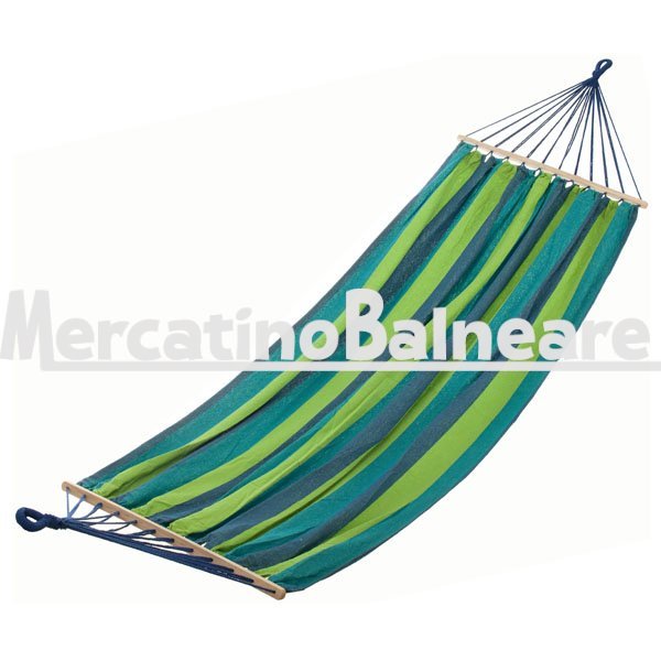 Amaca per 1 persona, con barre di legno