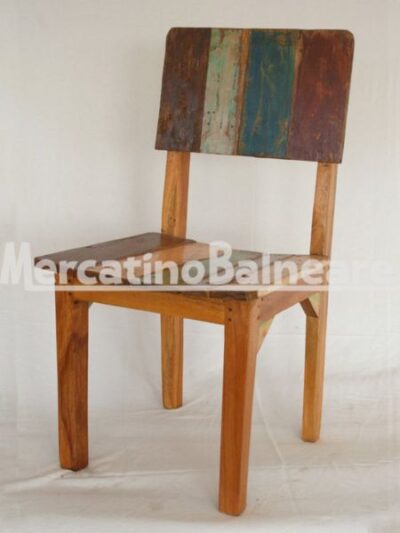 Sedia in legno Teak di recupero
