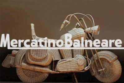 Harley davinson in rattan naturale