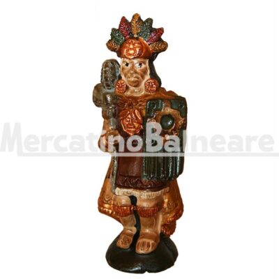 Scacchiera in legno con scacchi terracotta - immagine 2