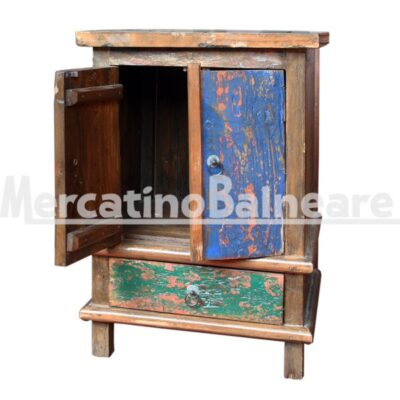 Comodino in legno di recupero imbarcazioni - immagine 2