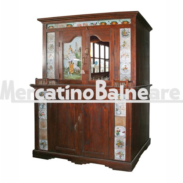 Credenza in legno di Teak con decori