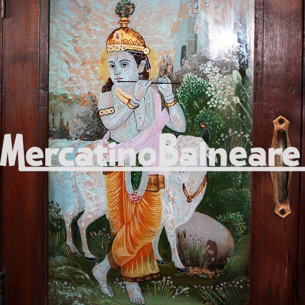 Credenza in legno di Teak con decori - immagine 2