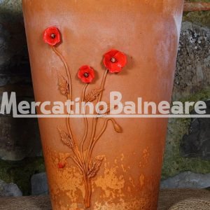Vaso decorativo con Papaveri