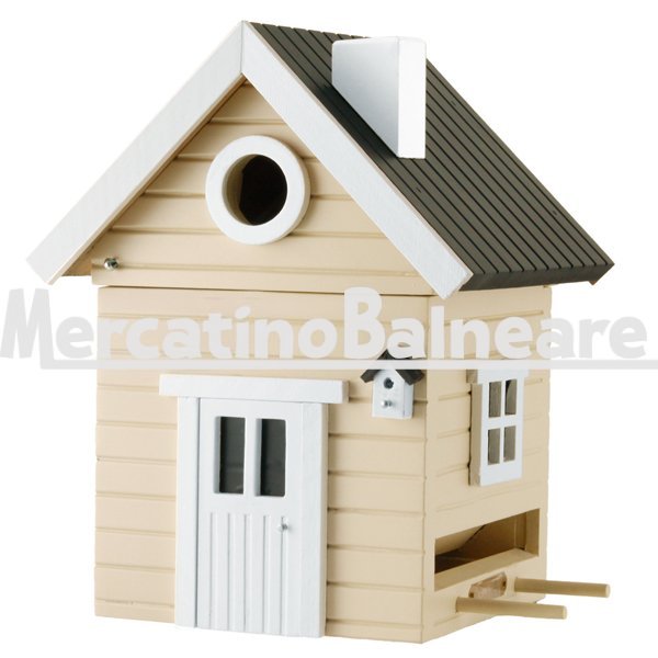 Casetta Nido e mangiatoia Beige Wildlife Garden