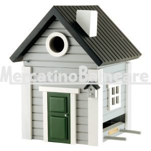 Casetta Nido e mangiatoia Grigia Wildlife Garden