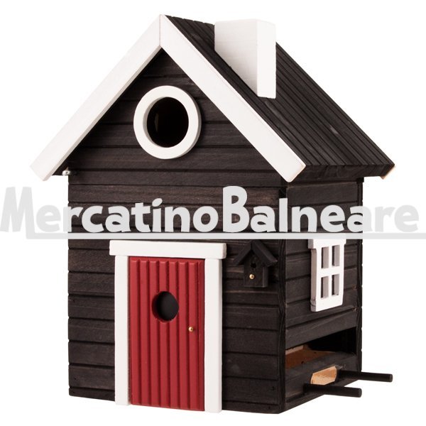 Casetta Nido e mangiatoia Nero Wildlife Garden