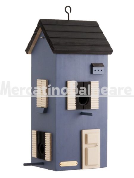 Mangiatoia condominio per piccoli uccelli color Blu Wildlife Garden