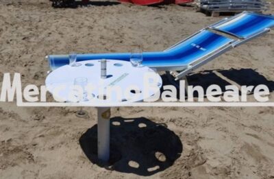 Tavolino da spiaggia economico su base ombrellone - immagine 4